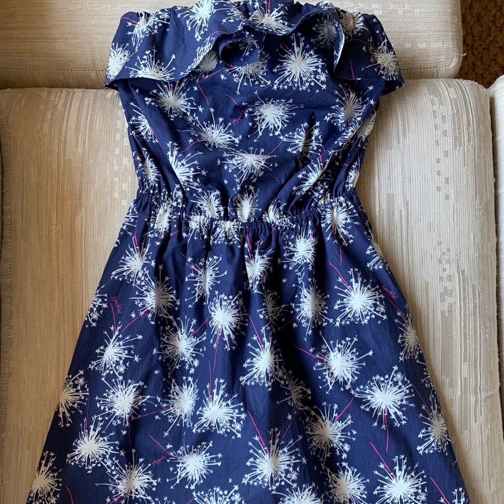 Libby dress Bright Navy Sparkle Glow XS